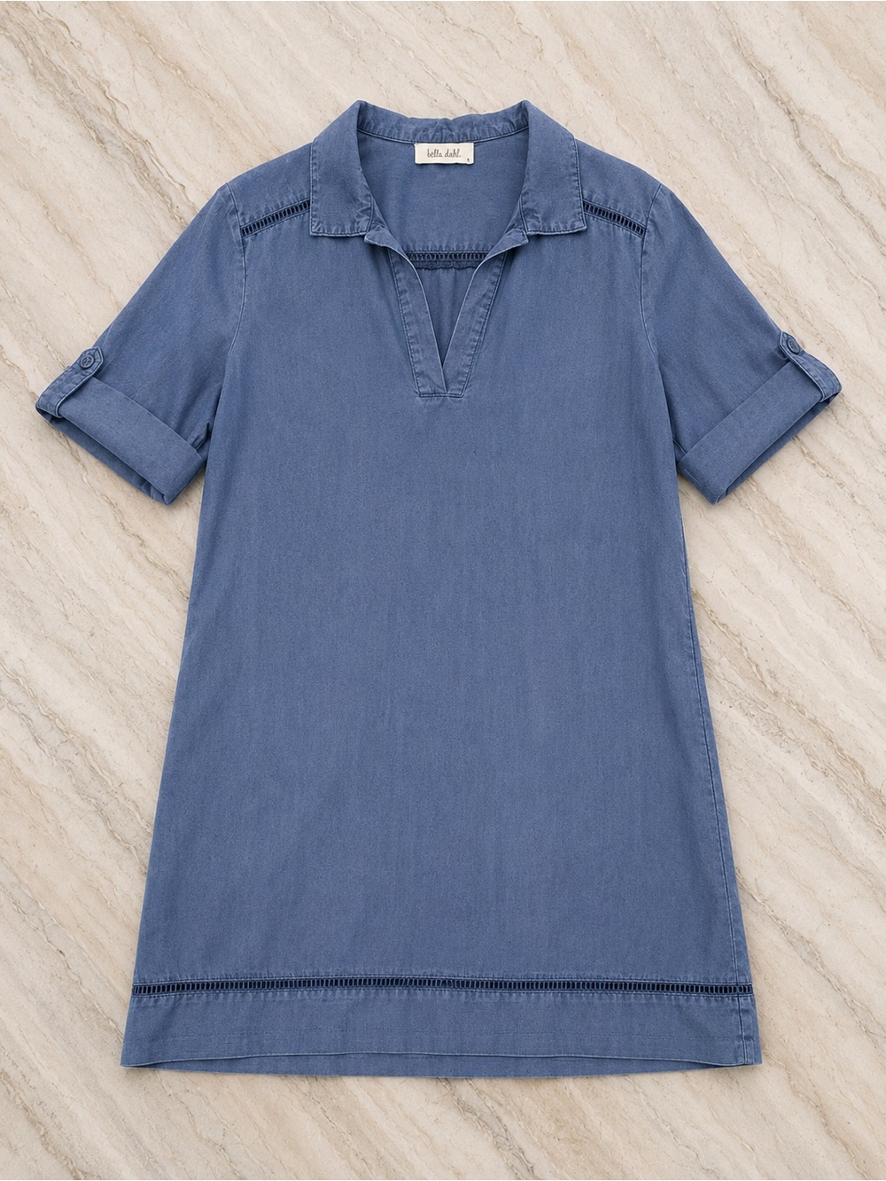 Bella Dahl Tencel Shift Dress – Blue - Size Small - Picture 2 of 11